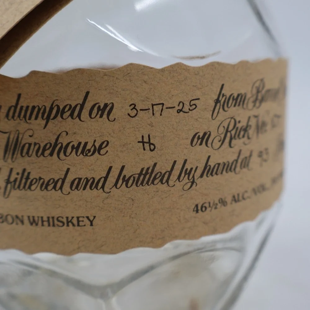 Blanton's Empty Bourbon Bottle 750ml Clear Faceted Glass Rick 107 Barrel 595